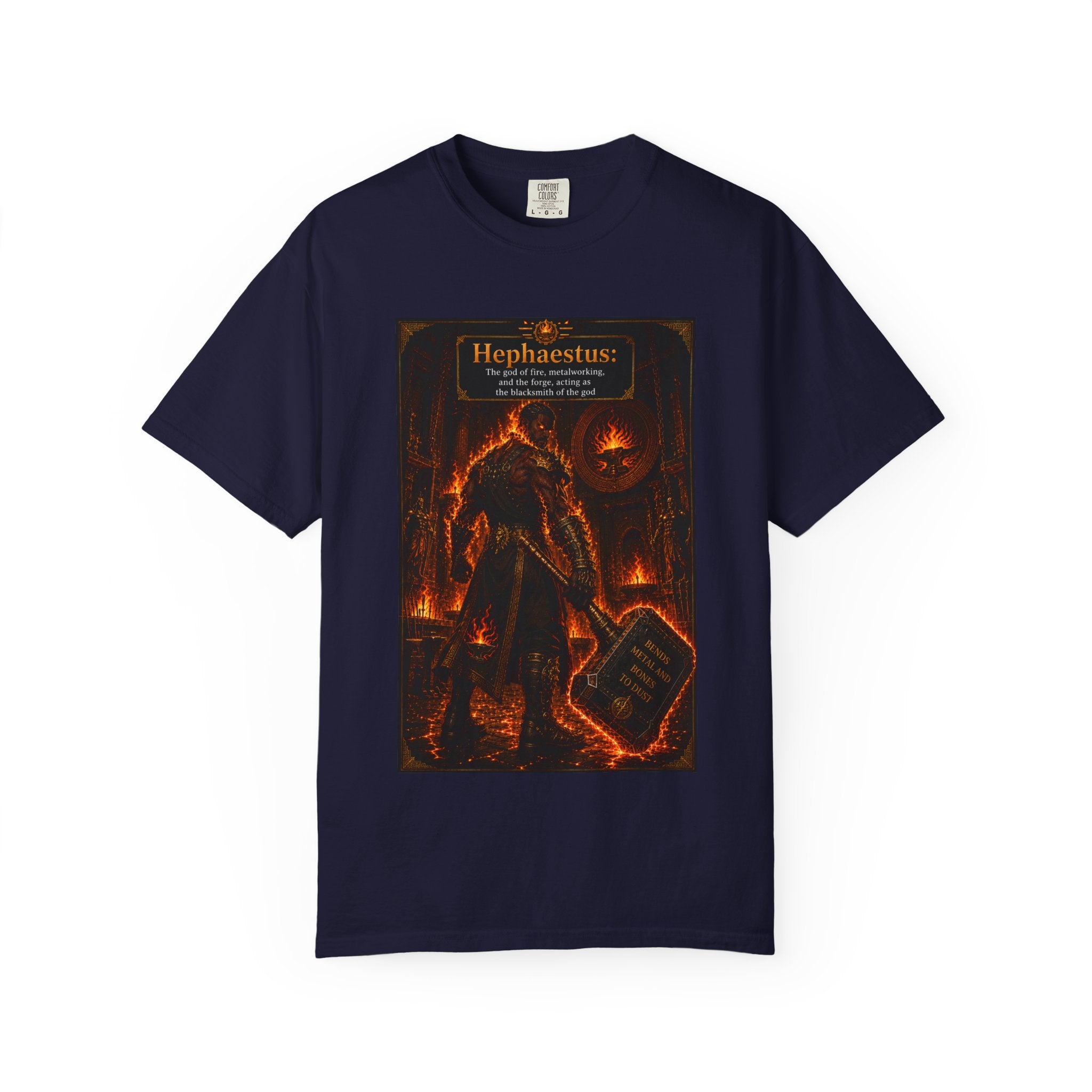 Hephaestus Blacksmith— Fiery Forge Graphic T-Shirt
