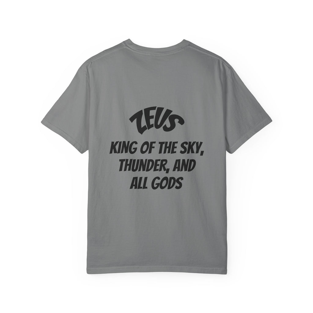 Zeus Graphic T-Shirt — Mythic Lightning God Poster Tee