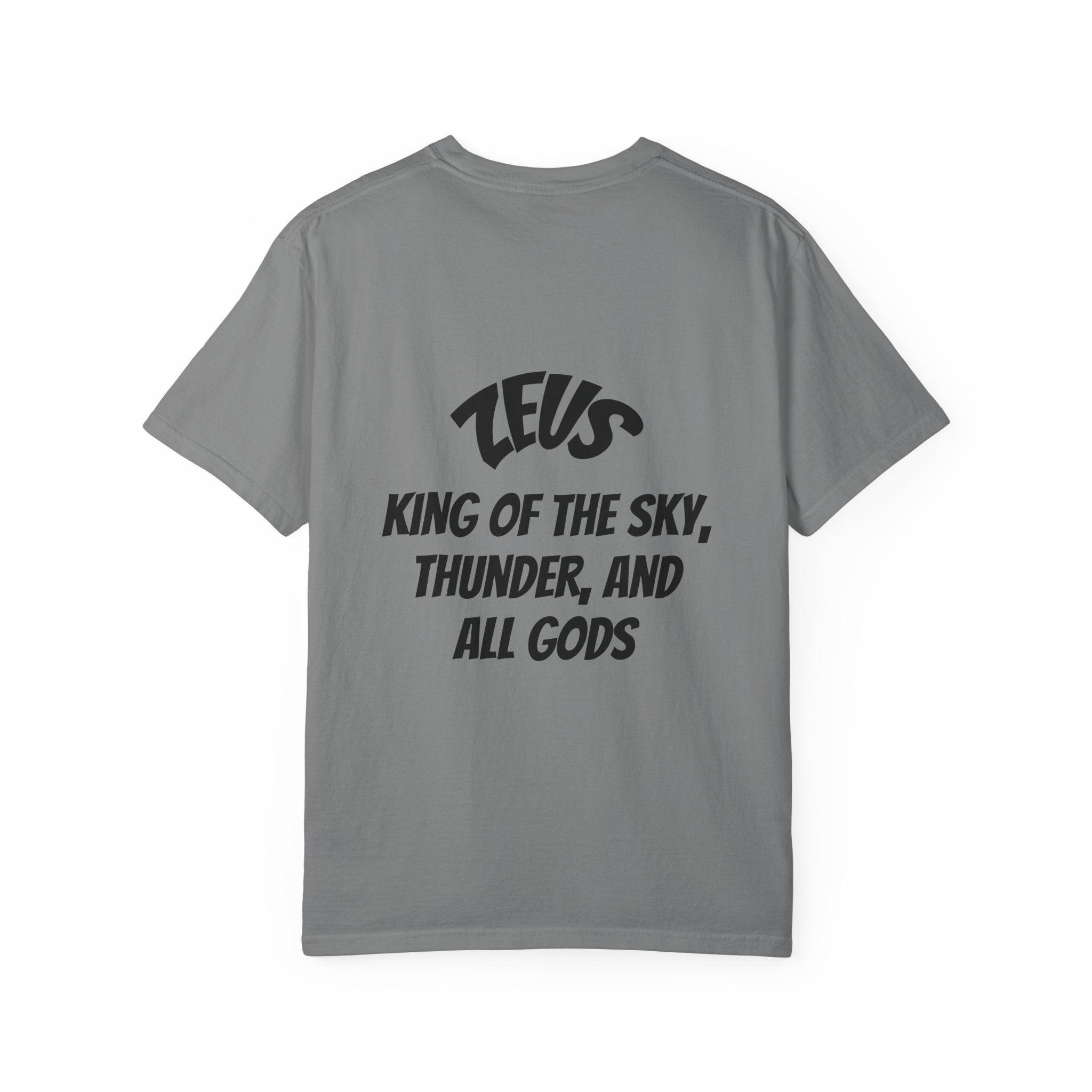 Zeus Graphic T-Shirt — Mythic Lightning God Poster Tee