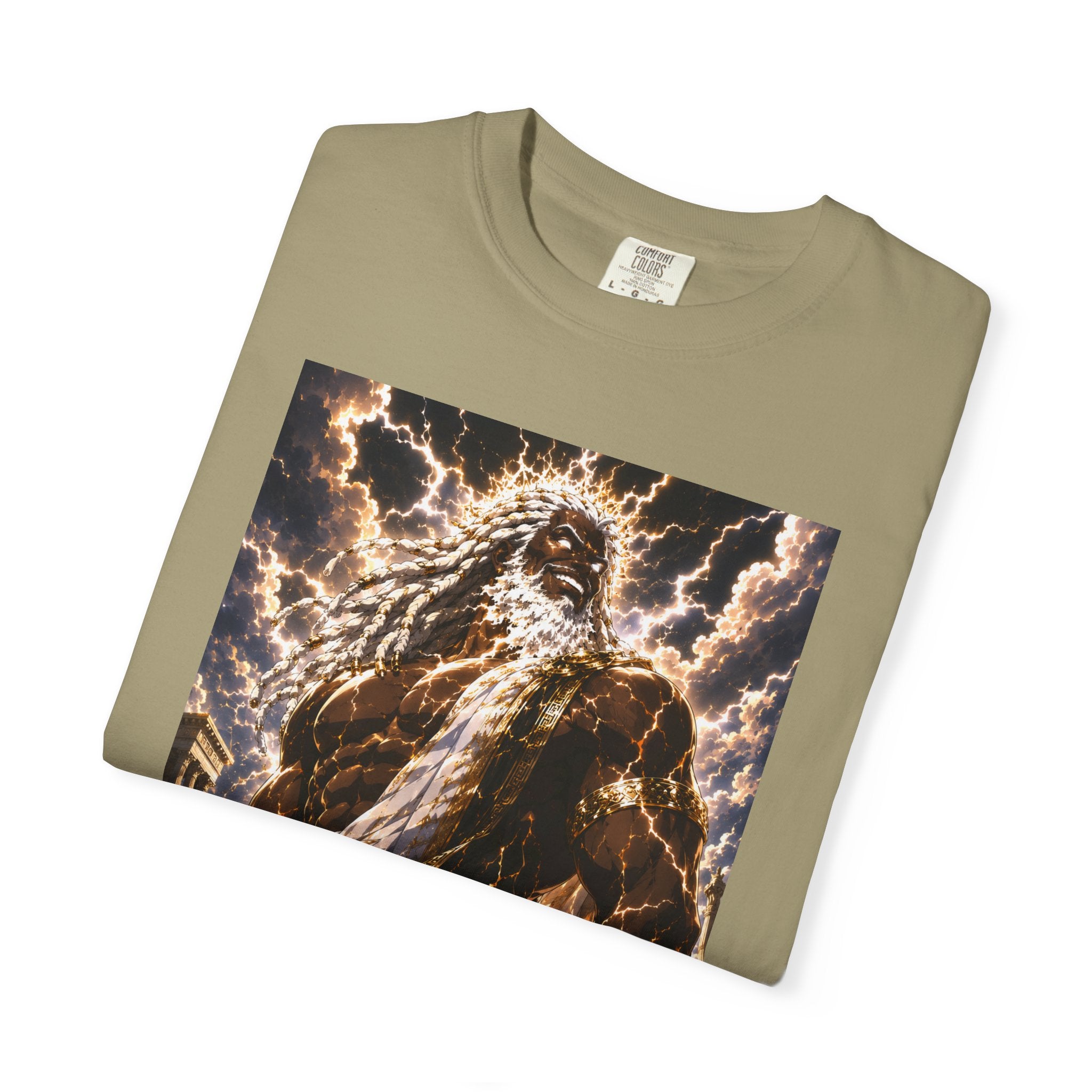 Zeus Graphic T-Shirt — Mythic Lightning God Poster Tee