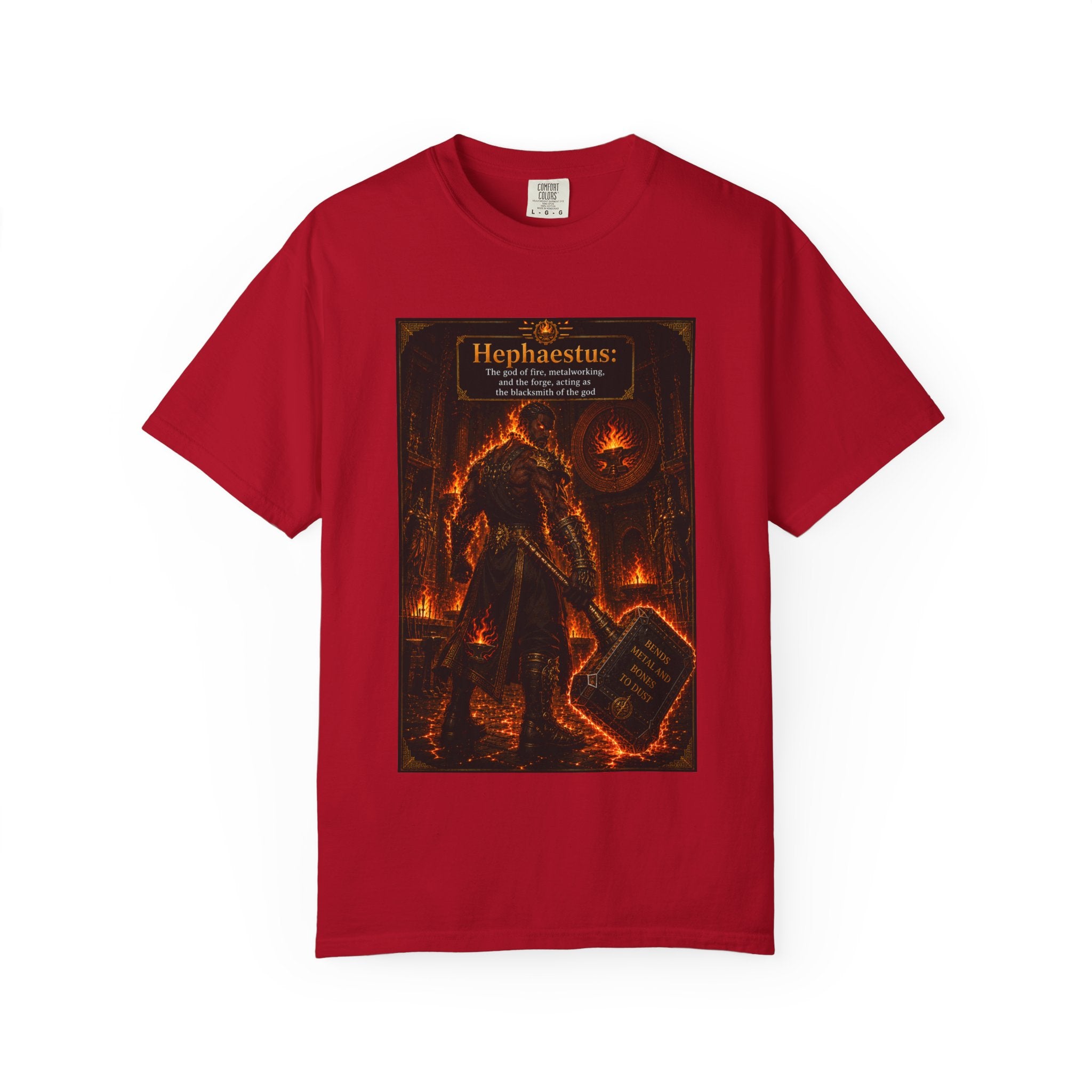 Hephaestus Blacksmith— Fiery Forge Graphic T-Shirt