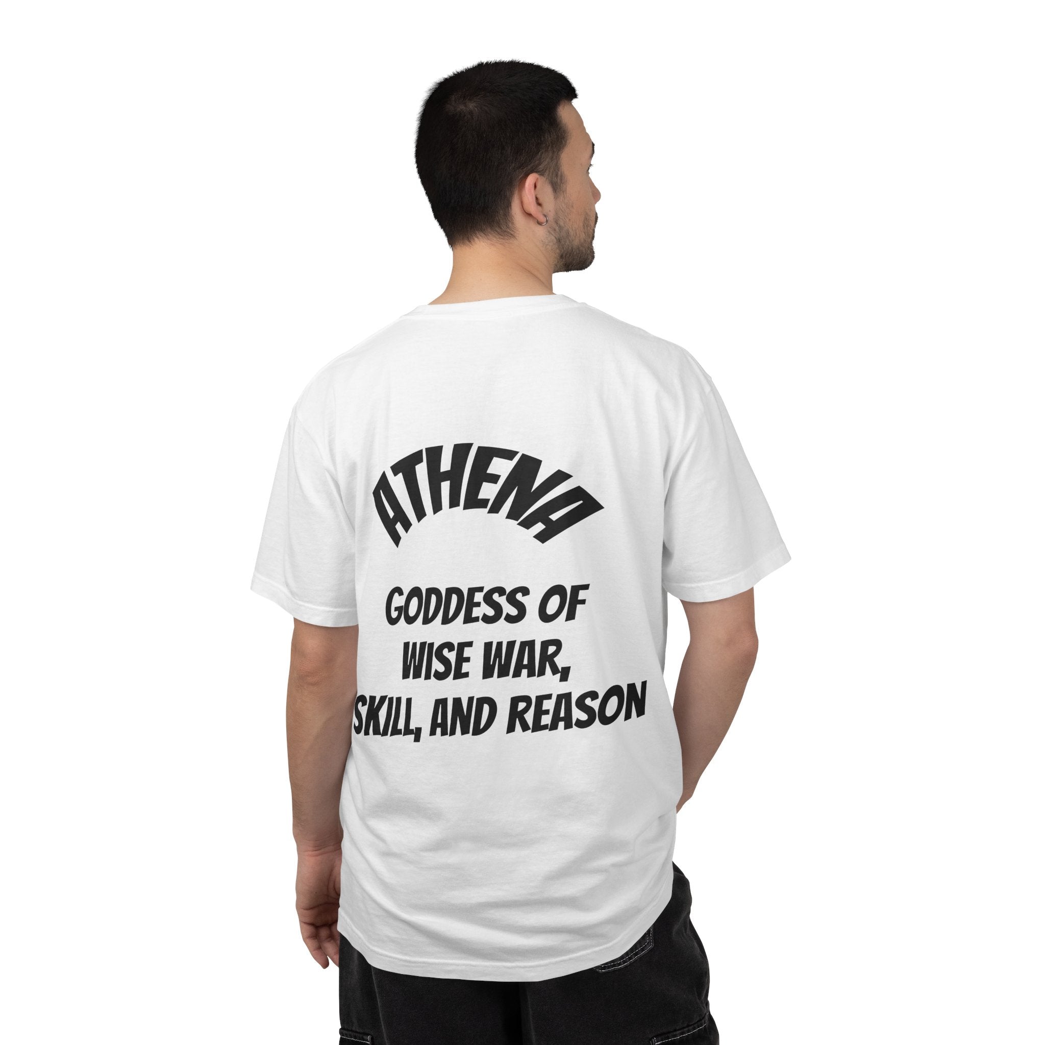 Athena Goddess Graphic T-Shirt — Golden Mythology Art Tee