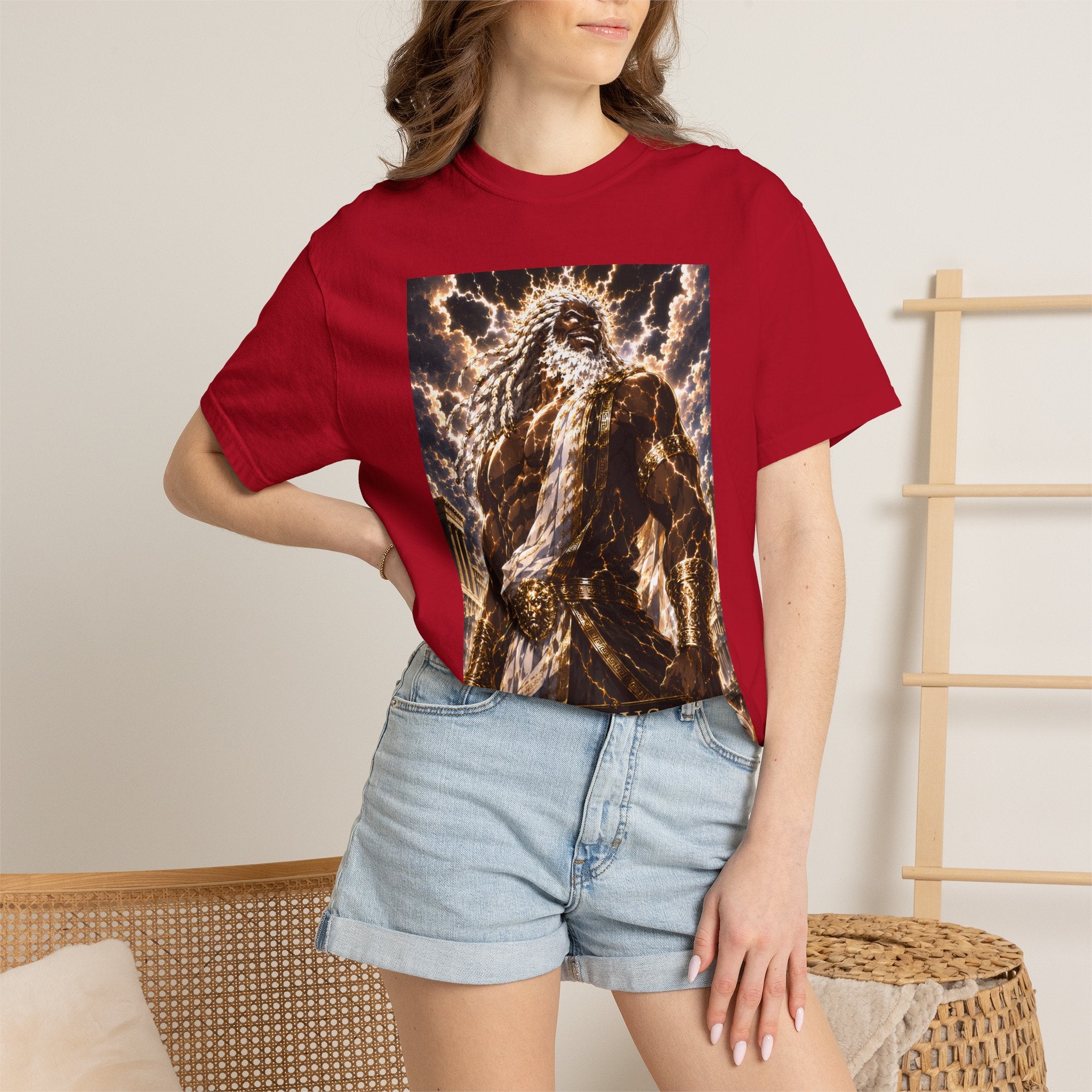 Zeus Graphic T-Shirt — Mythic Lightning God Poster Tee