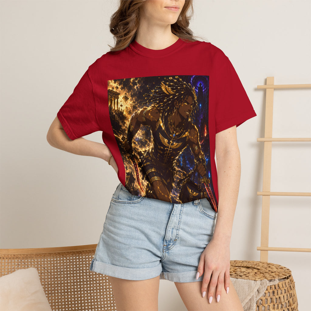 Astro Runner Graphic T-Shirt — Cosmic Athlete Art Tee