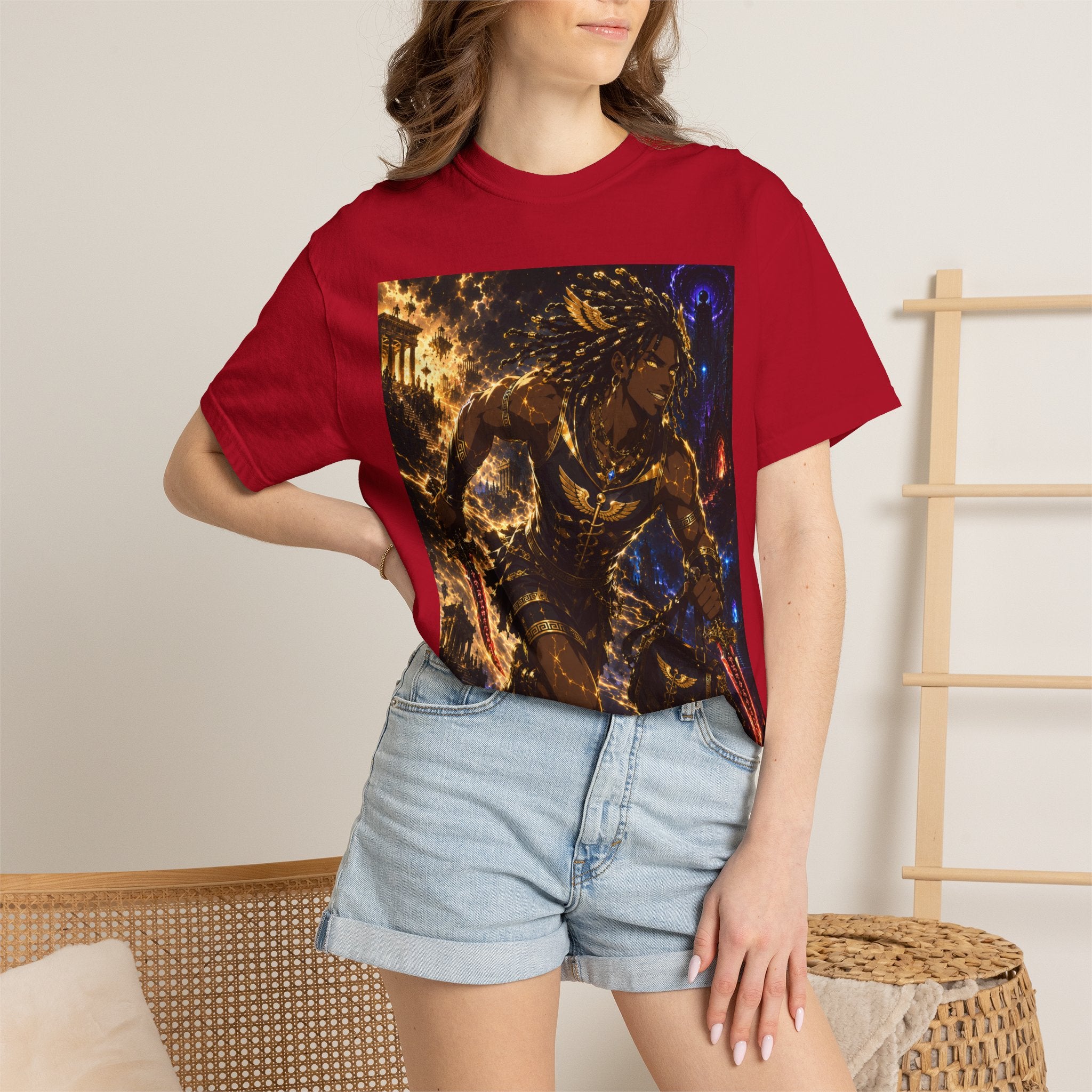 Astro Runner Graphic T-Shirt — Cosmic Athlete Art Tee
