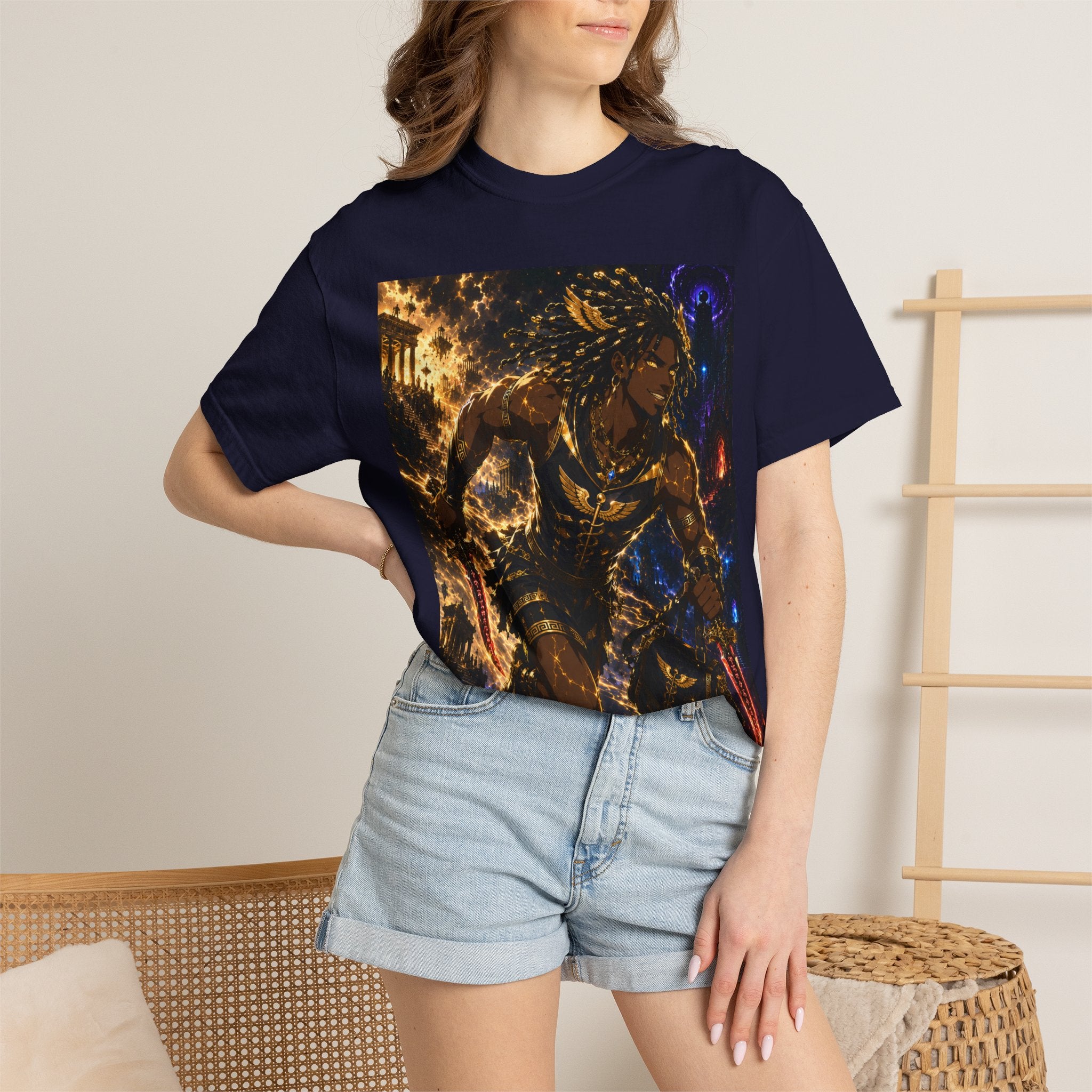 Astro Runner Graphic T-Shirt — Cosmic Athlete Art Tee