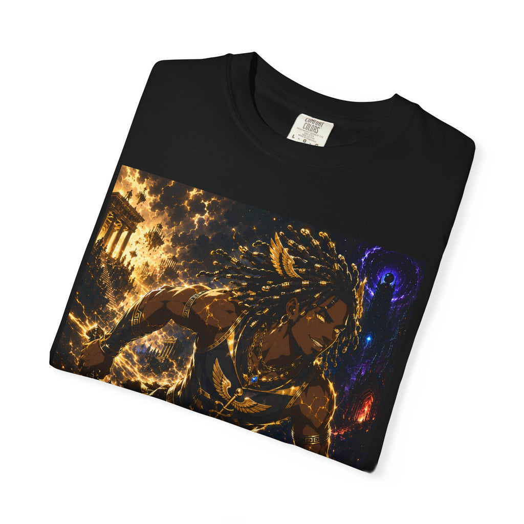 Astro Runner Graphic T-Shirt — Cosmic Athlete Art Tee
