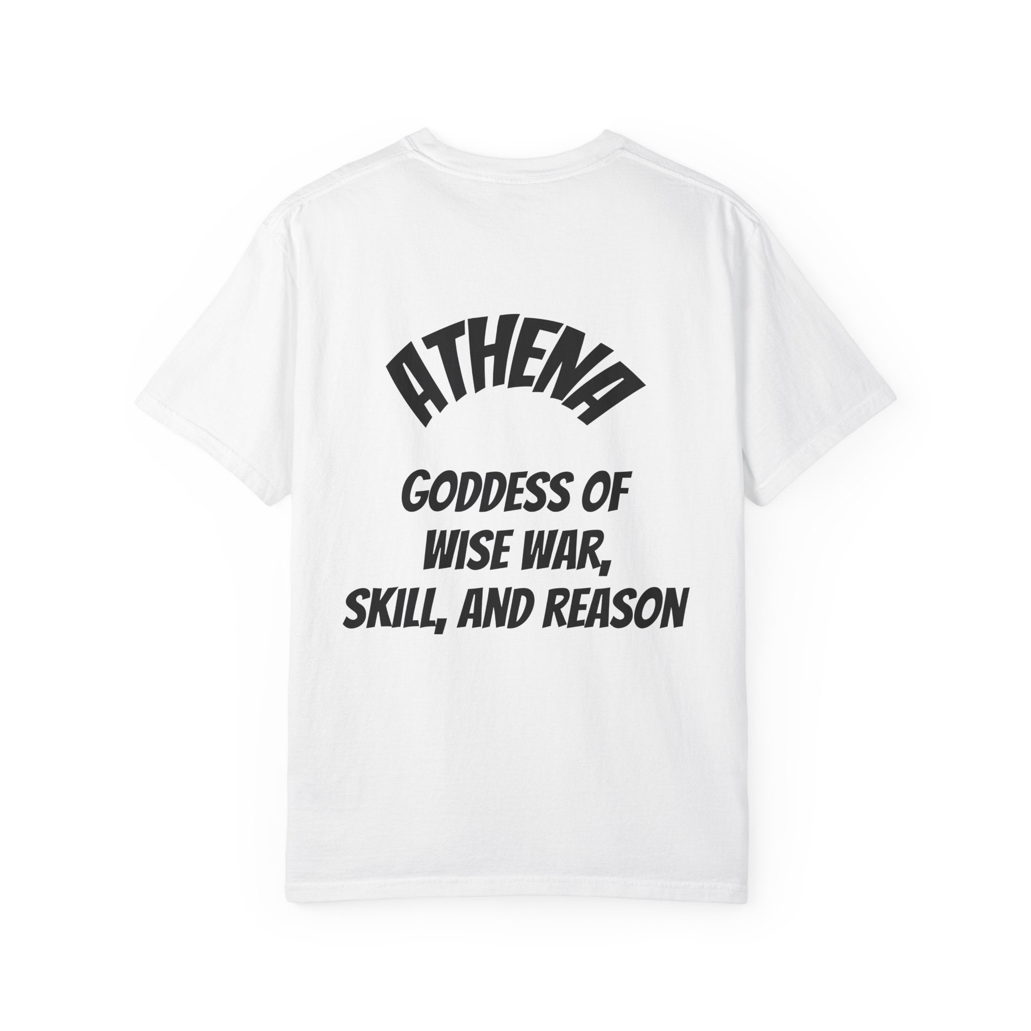 Athena Goddess Graphic T-Shirt — Golden Mythology Art Tee