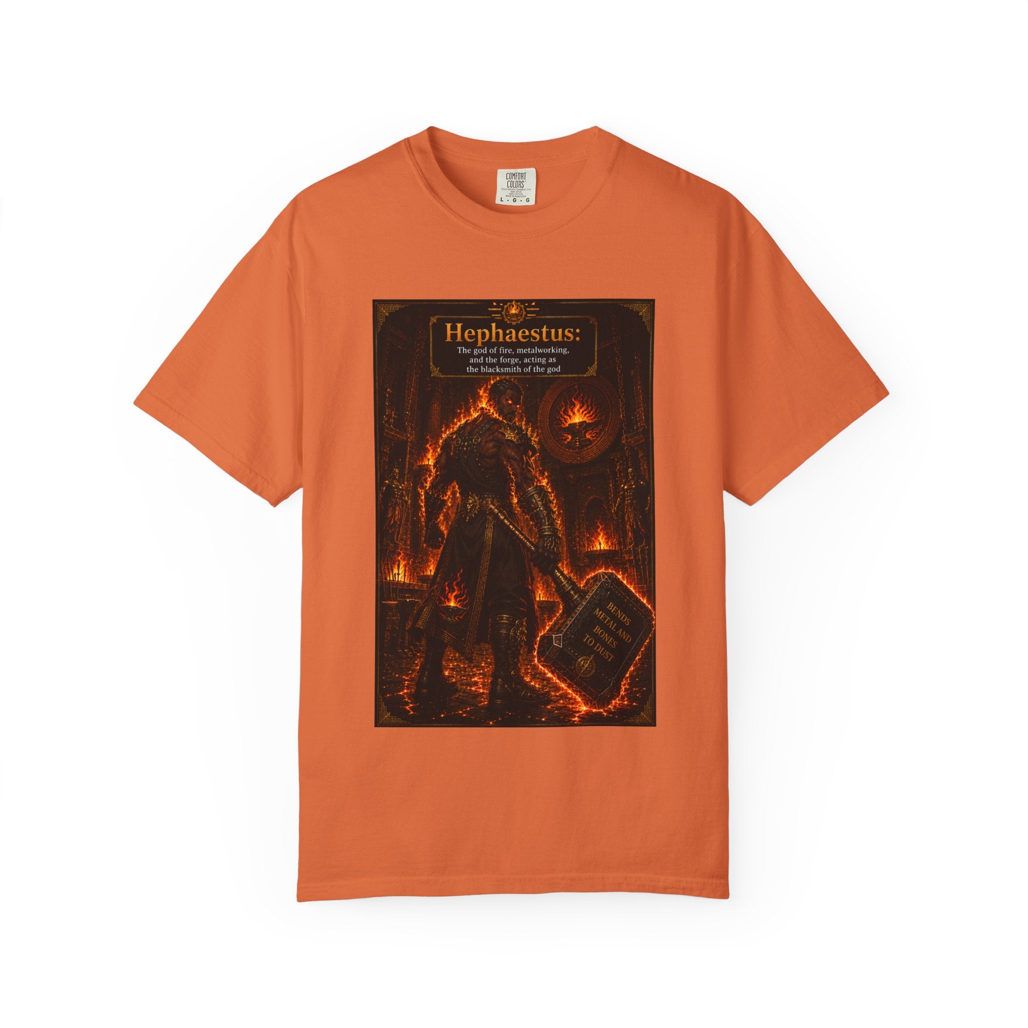 Hephaestus Blacksmith— Fiery Forge Graphic T-Shirt