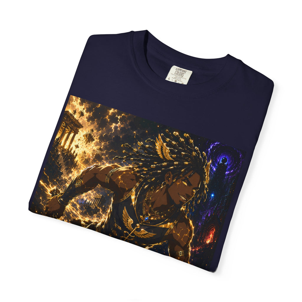 Astro Runner Graphic T-Shirt — Cosmic Athlete Art Tee
