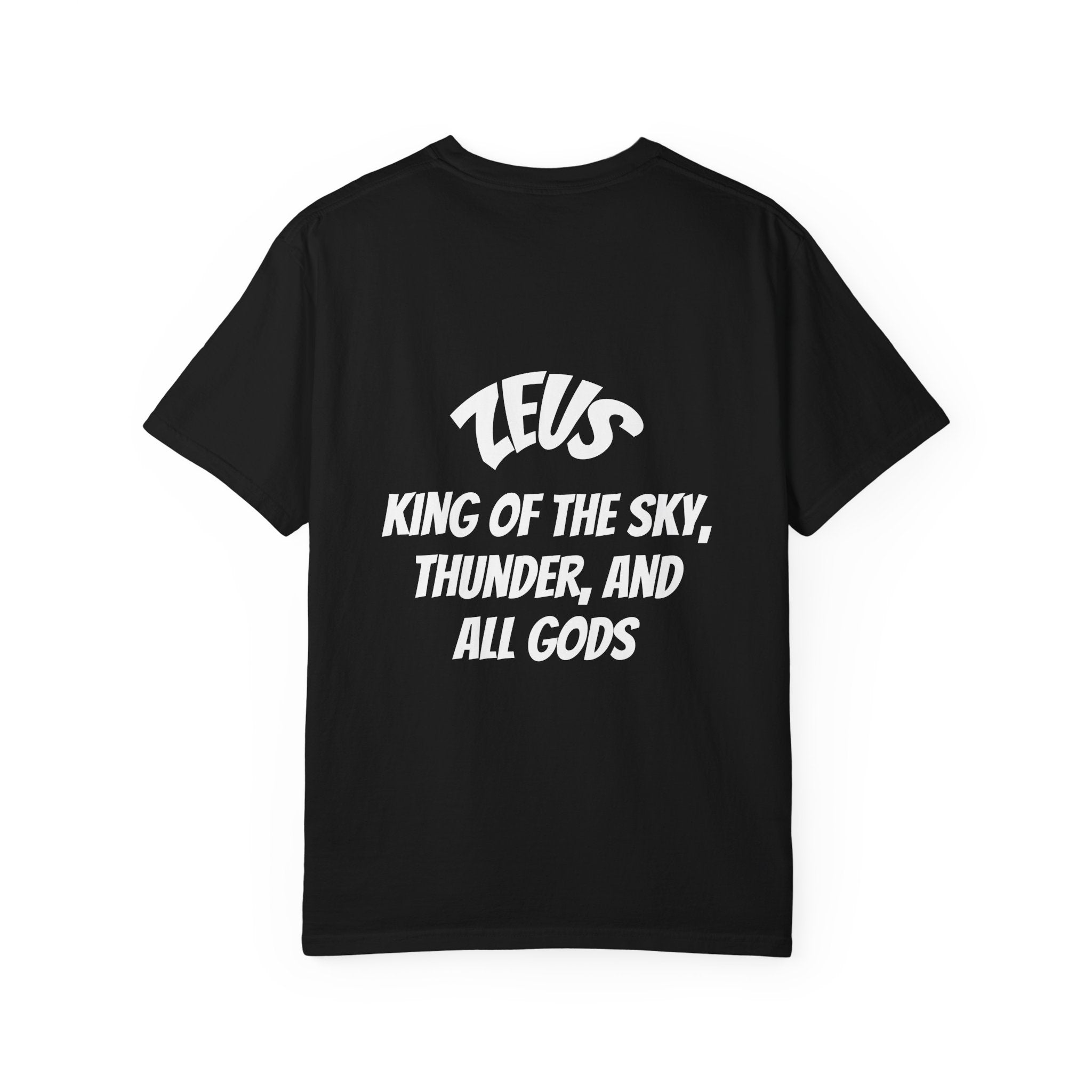 Zeus Graphic T-Shirt — Mythic Lightning God Poster Tee