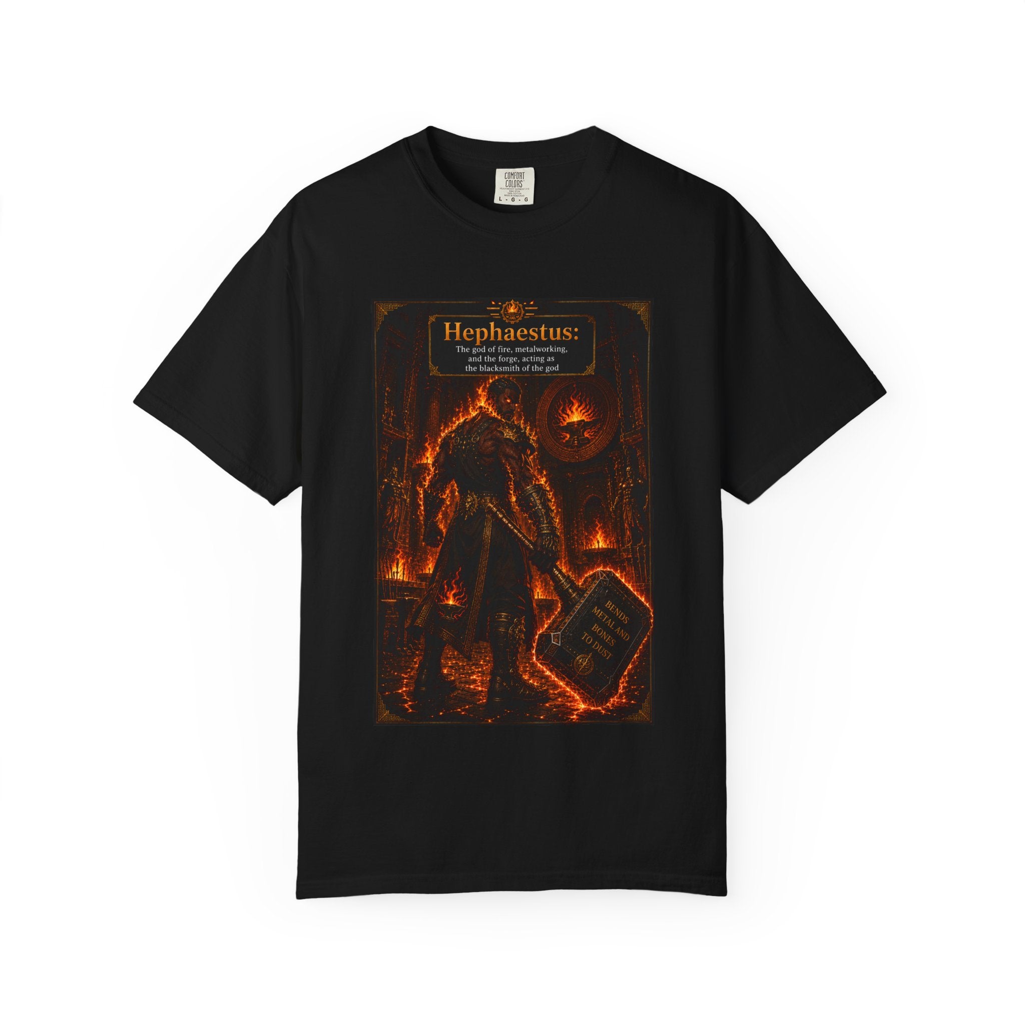 Hephaestus Blacksmith— Fiery Forge Graphic T-Shirt
