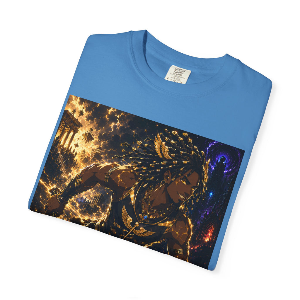 Astro Runner Graphic T-Shirt — Cosmic Athlete Art Tee