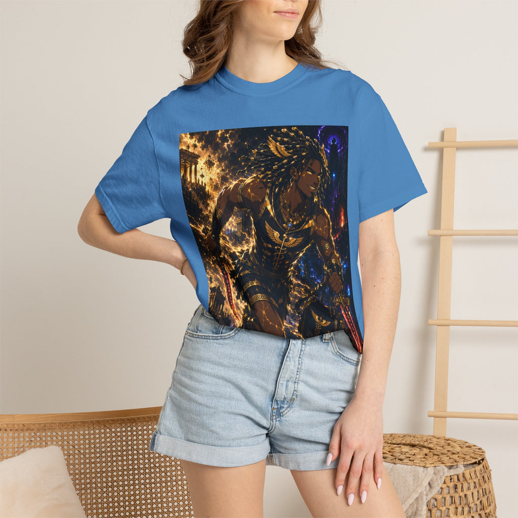 Astro Runner Graphic T-Shirt — Cosmic Athlete Art Tee