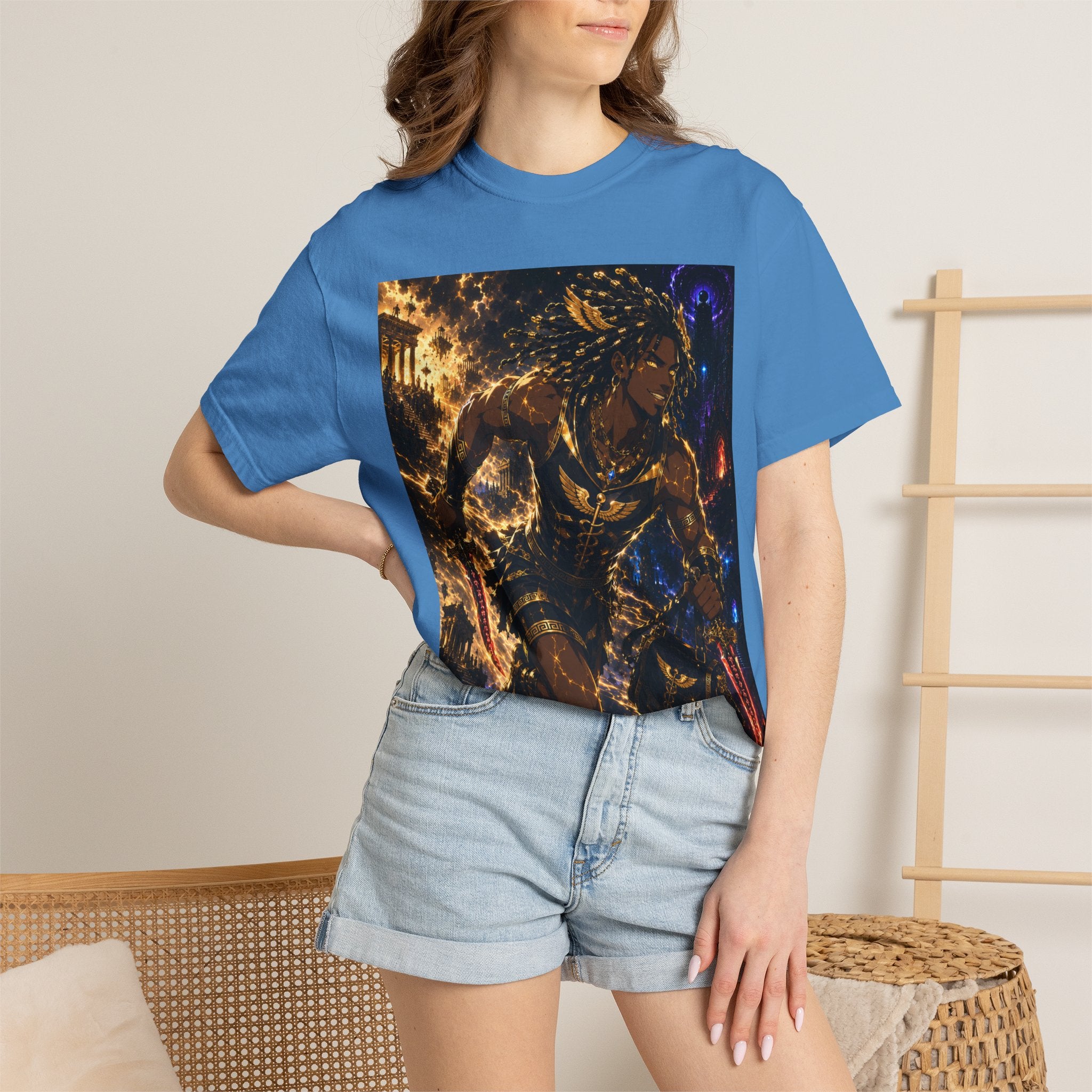 Astro Runner Graphic T-Shirt — Cosmic Athlete Art Tee