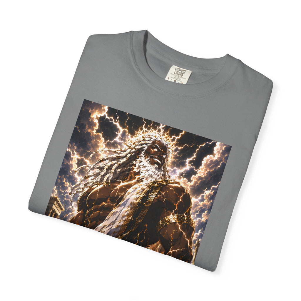 Zeus Graphic T-Shirt — Mythic Lightning God Poster Tee