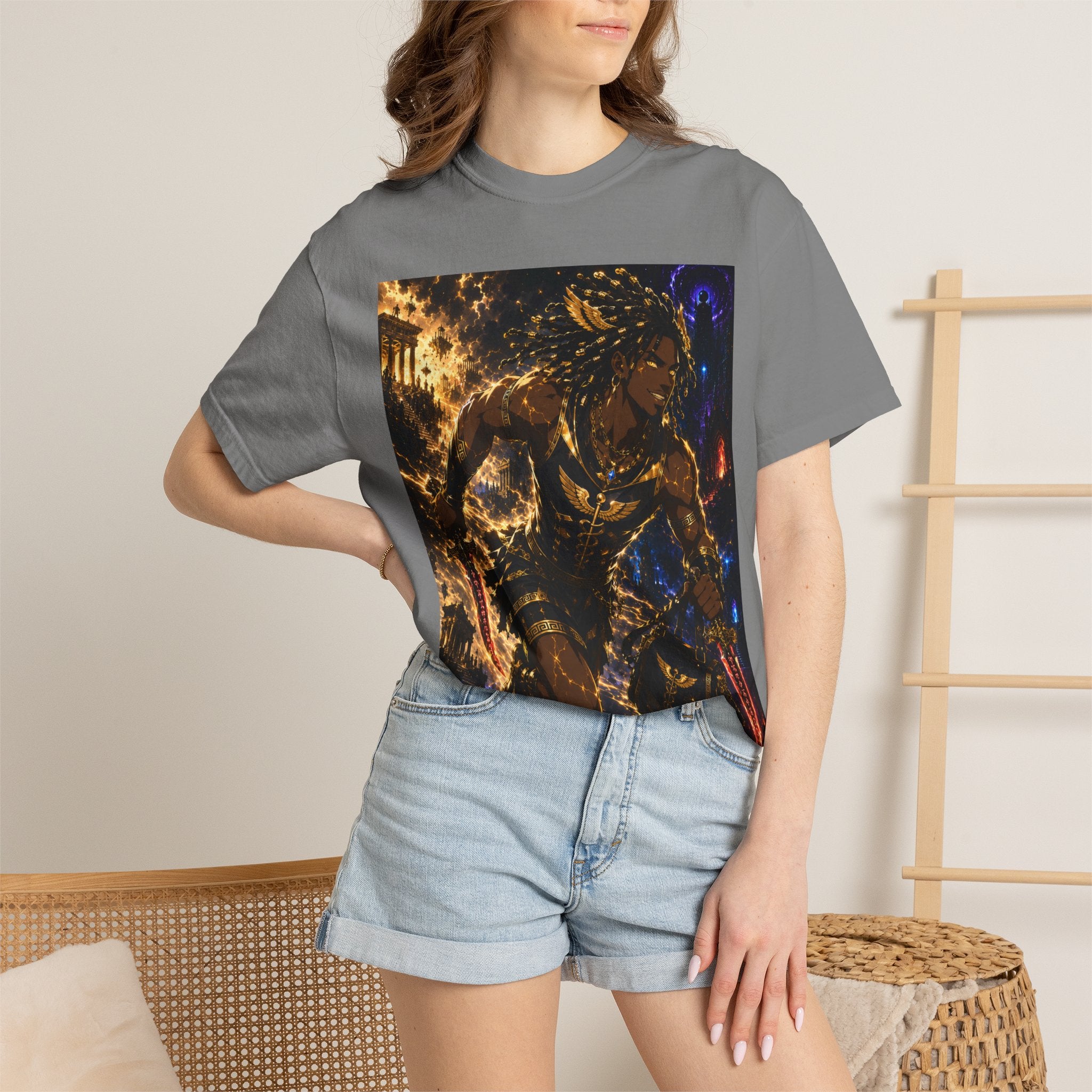 Astro Runner Graphic T-Shirt — Cosmic Athlete Art Tee