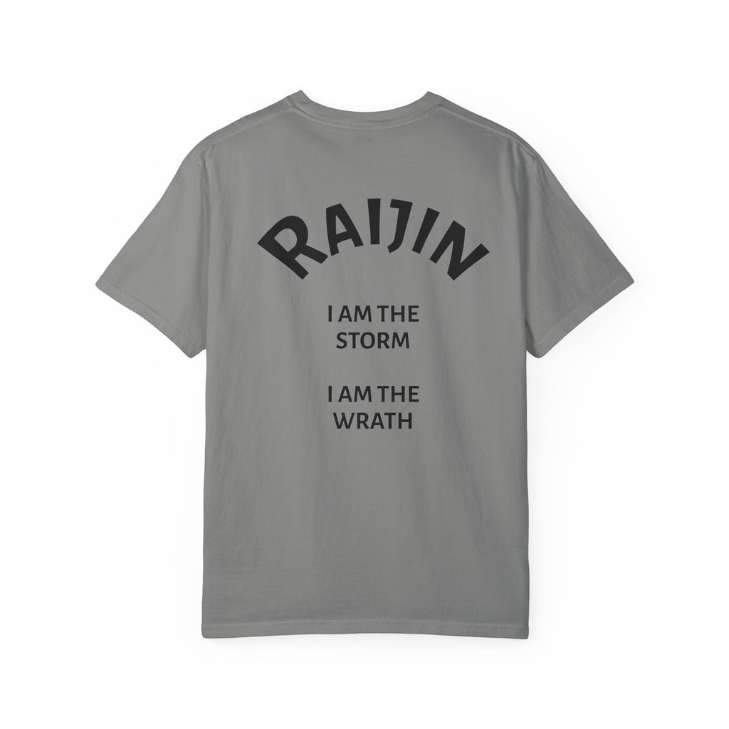 Raijin Lightning T-Shirt — 'I Am the Storm, I Am the Wrath' Graphic Tee