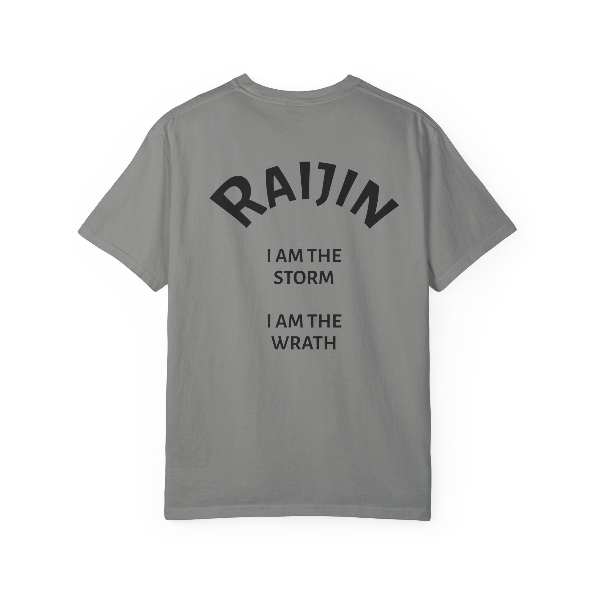 Raijin Lightning T-Shirt — 'I Am the Storm, I Am the Wrath' Graphic Tee