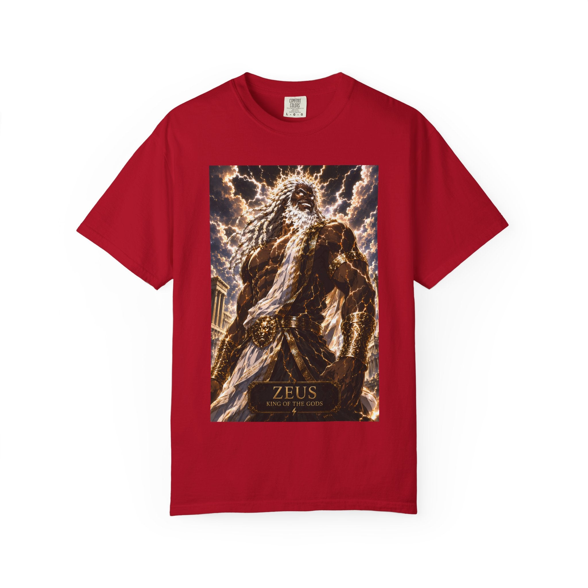 Zeus Graphic T-Shirt — Mythic Lightning God Poster Tee