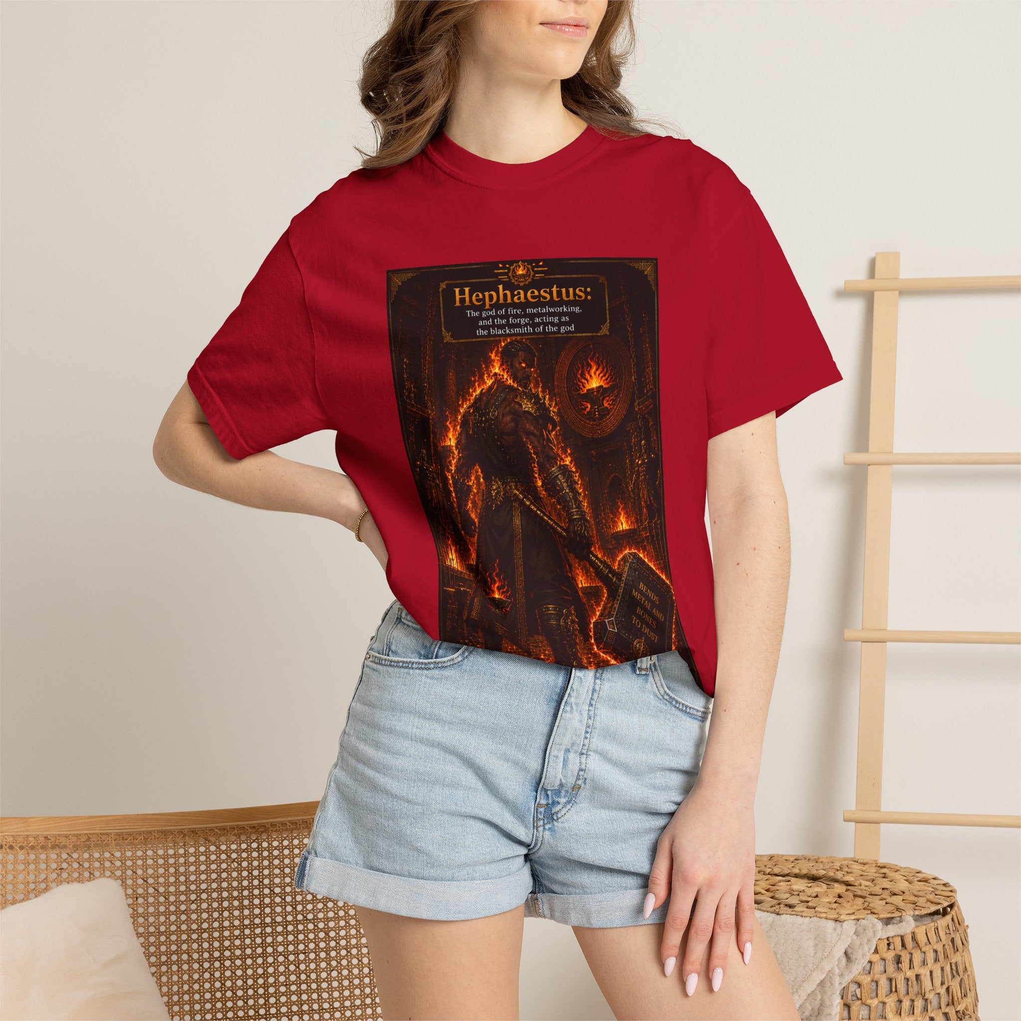 Hephaestus Blacksmith— Fiery Forge Graphic T-Shirt