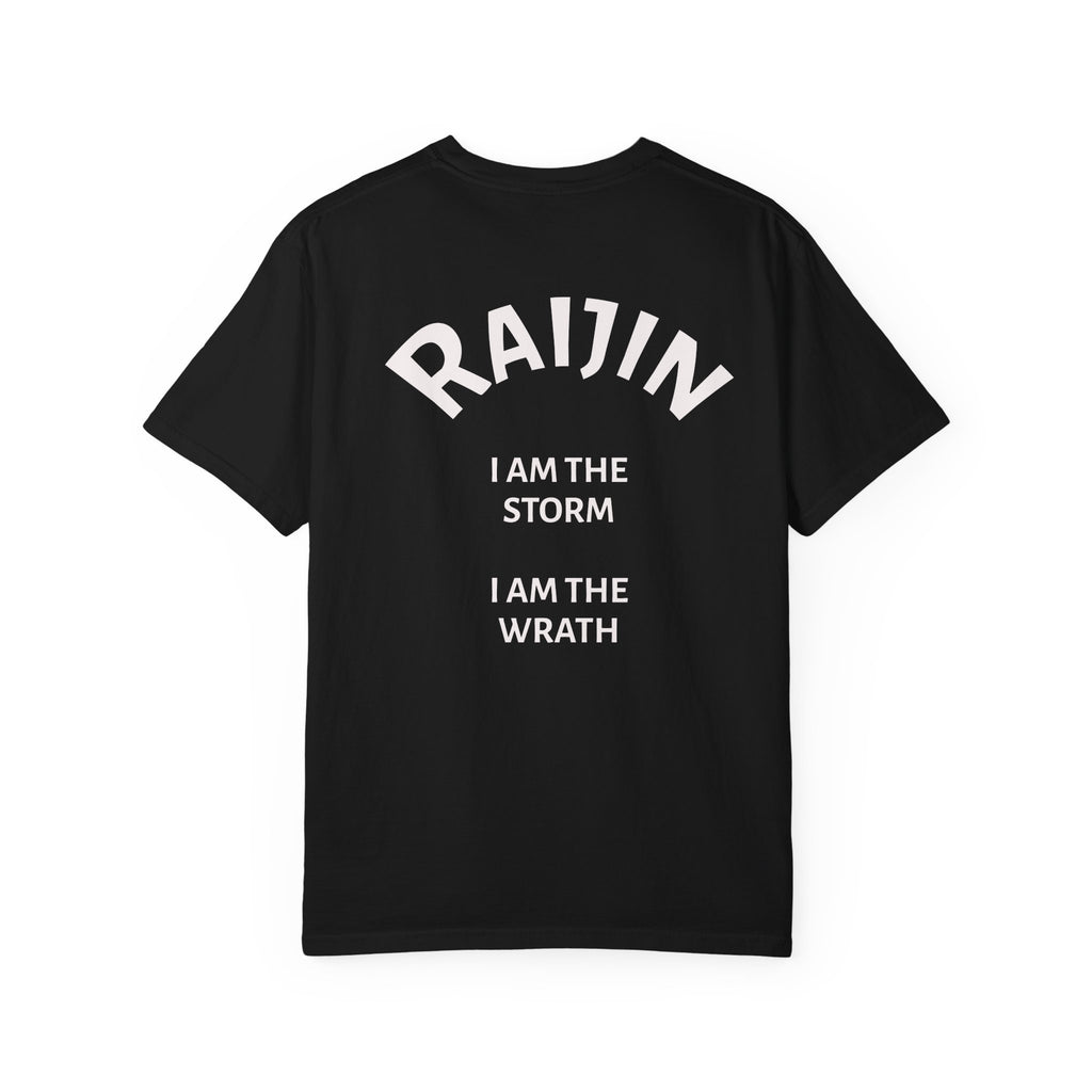 Raijin Lightning T-Shirt — 'I Am the Storm, I Am the Wrath' Graphic Tee