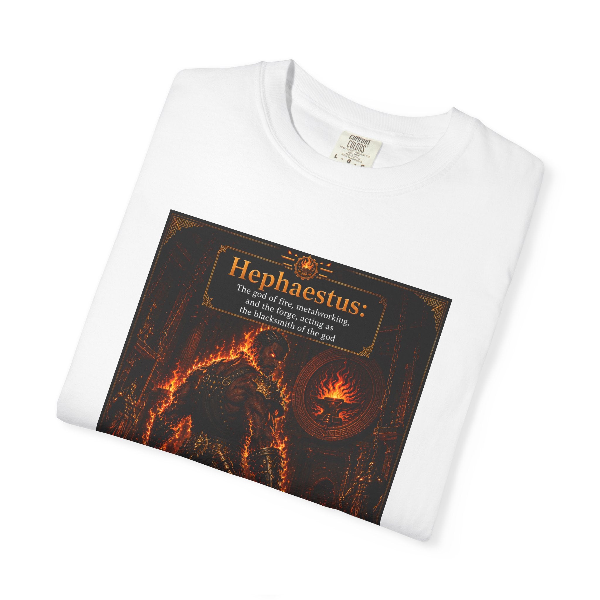 Hephaestus Blacksmith— Fiery Forge Graphic T-Shirt