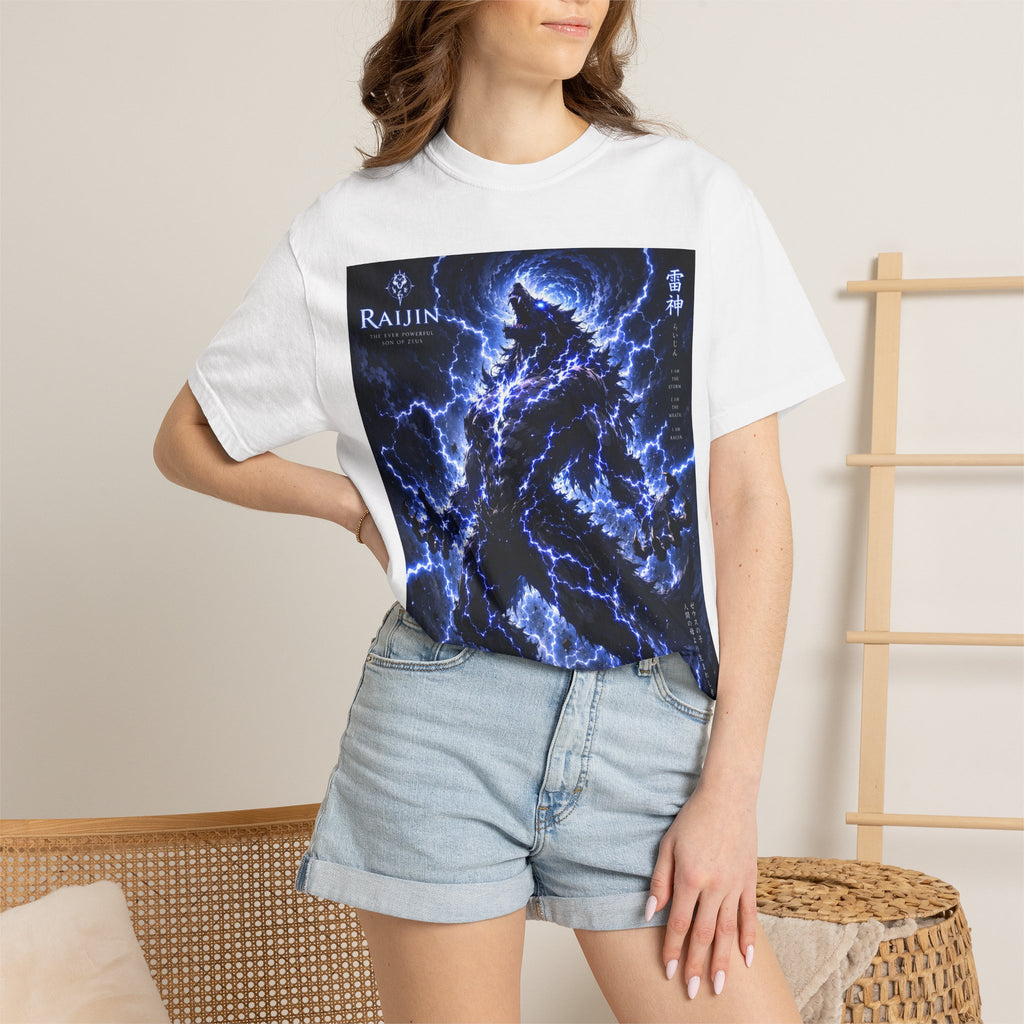 Raijin Lightning T-Shirt — 'I Am the Storm, I Am the Wrath' Graphic Tee
