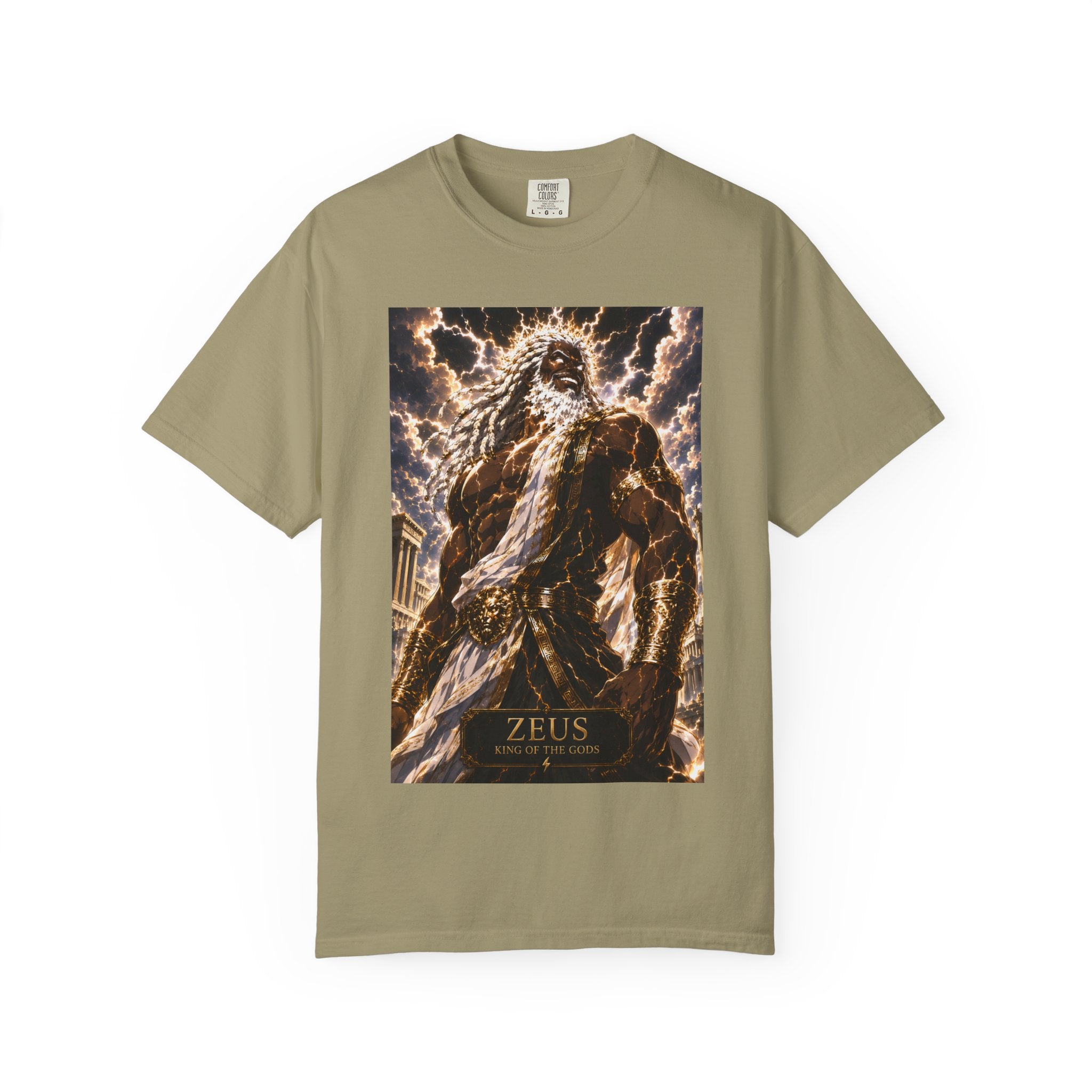 Zeus Graphic T-Shirt — Mythic Lightning God Poster Tee
