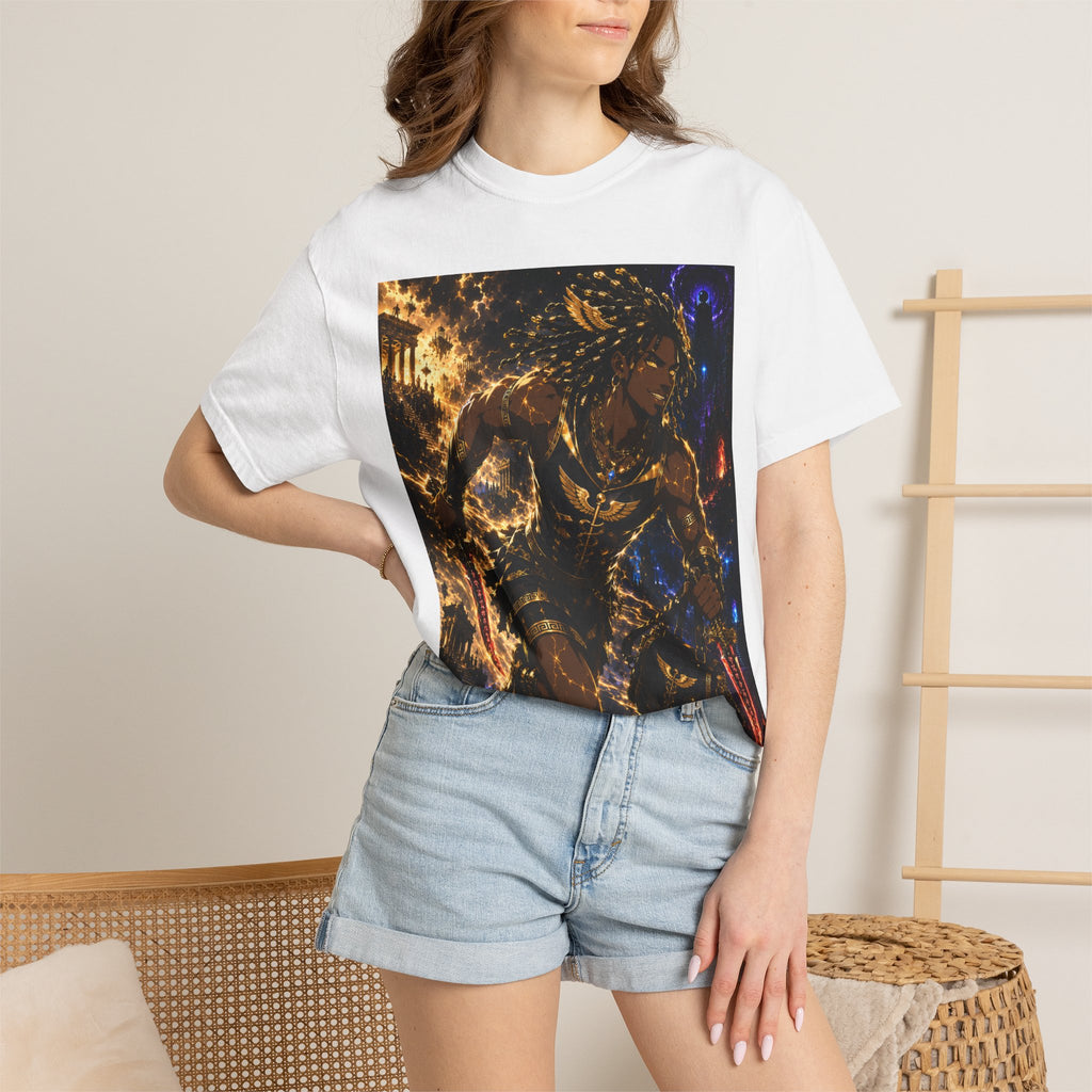 Astro Runner Graphic T-Shirt — Cosmic Athlete Art Tee