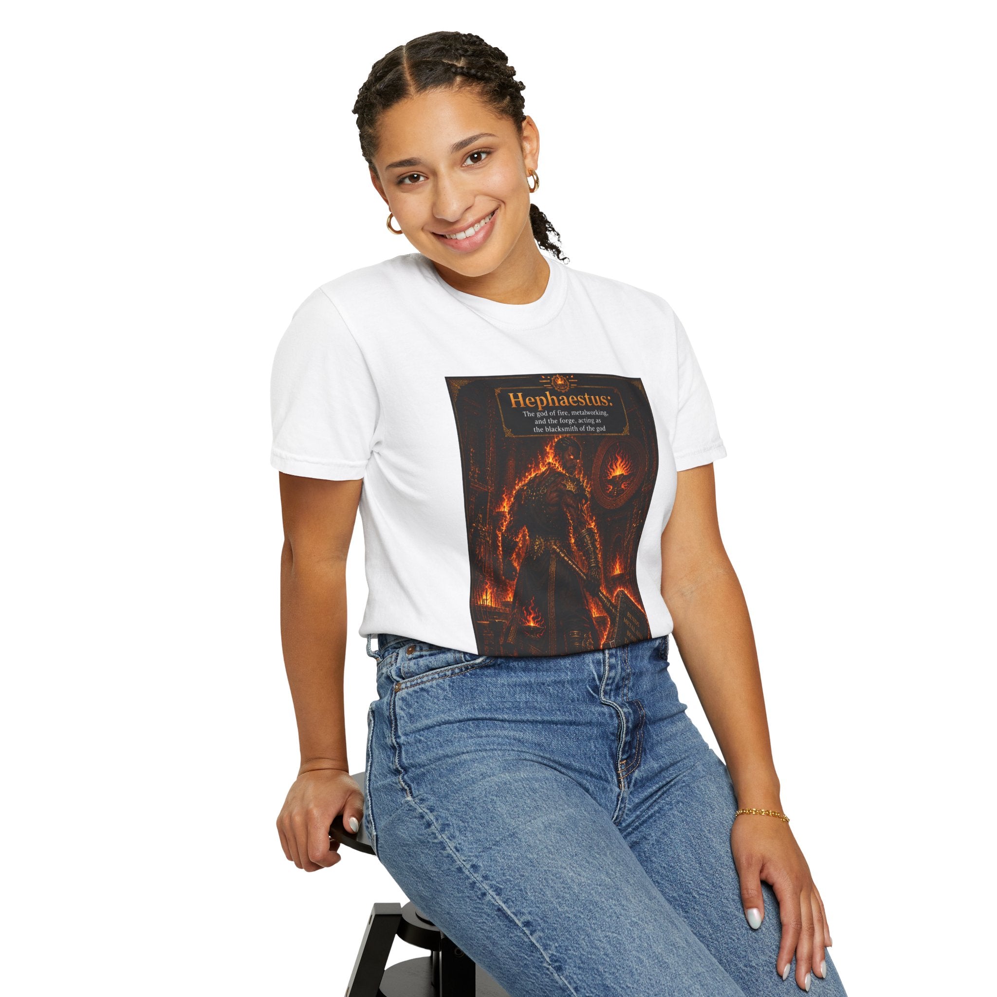 Hephaestus Blacksmith— Fiery Forge Graphic T-Shirt