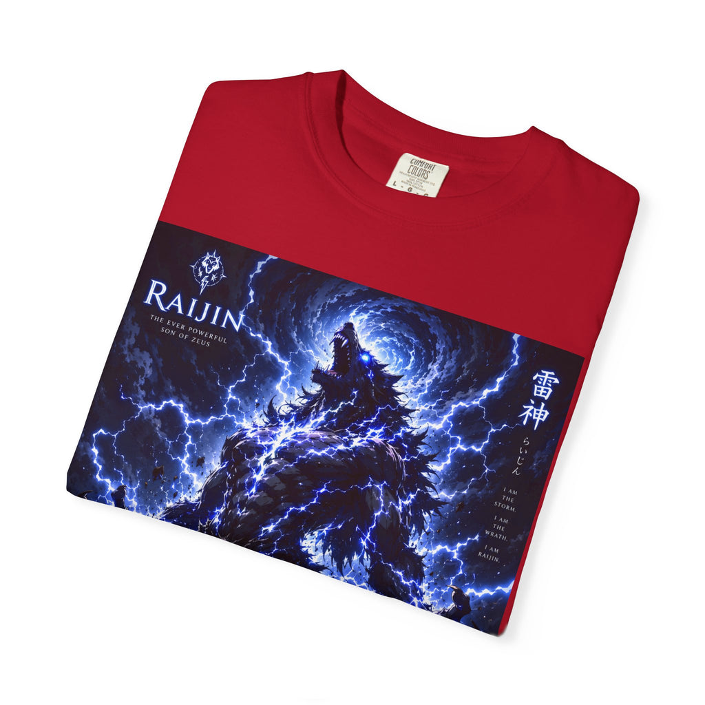 Raijin Lightning T-Shirt — 'I Am the Storm, I Am the Wrath' Graphic Tee