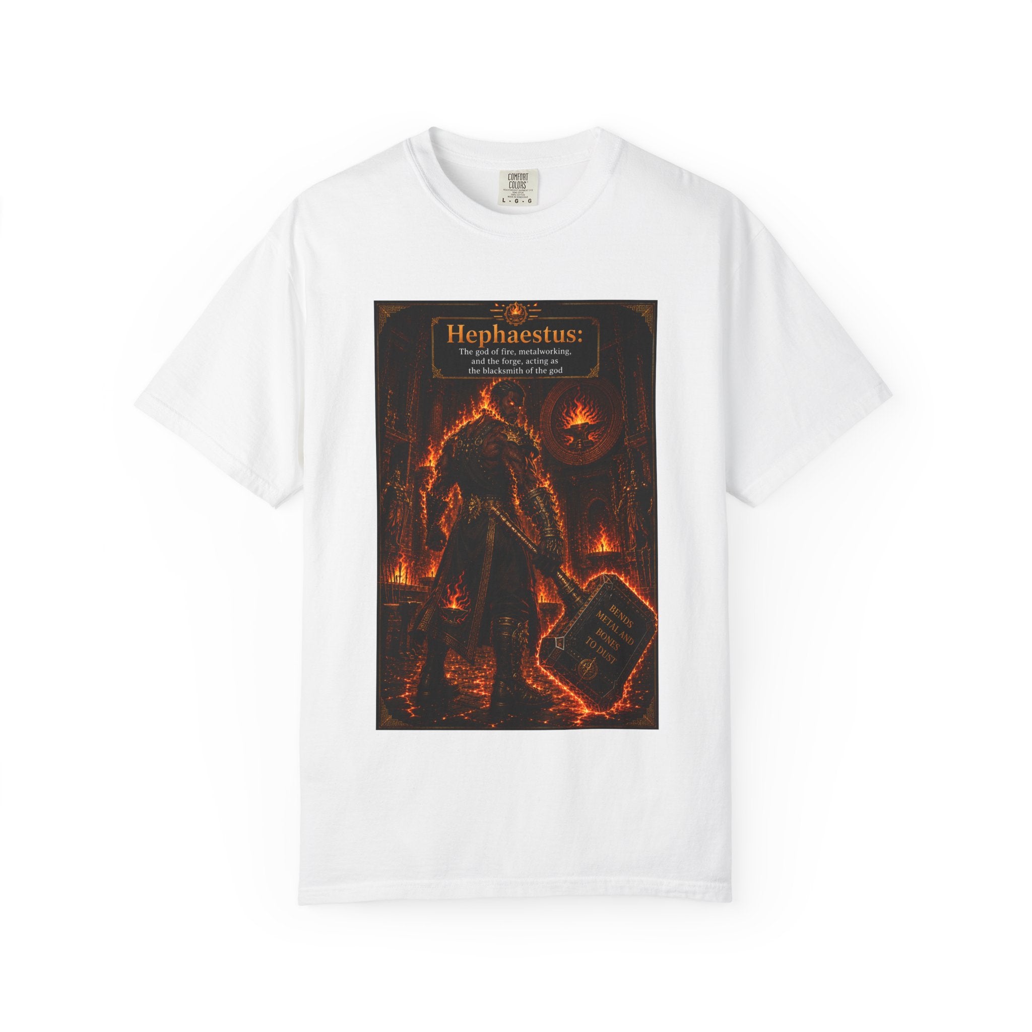 Hephaestus Blacksmith— Fiery Forge Graphic T-Shirt